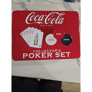 Coca Cola 2004 Collector's Poker Set  240 Chips & Deck of Cards